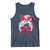 Georgia Lovers Tank Top Bulldogs Game Day Messy Bun - Wonder Print Shop