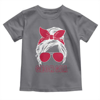 Georgia Lovers Toddler T Shirt Bulldogs Game Day Messy Bun - Wonder Print Shop