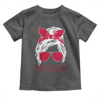 Georgia Lovers Toddler T Shirt Bulldogs Game Day Messy Bun - Wonder Print Shop