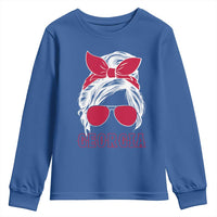 Georgia Lovers Youth Sweatshirt Bulldogs Game Day Messy Bun - Wonder Print Shop