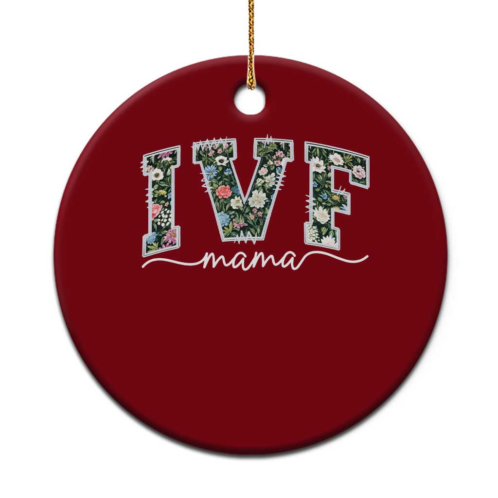 IVF Mama Ceramic Ornament Floral Mom Mothers Day - Wonder Print Shop