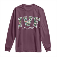 IVF Mama Long Sleeve Shirt Floral Mom Mothers Day - Wonder Print Shop