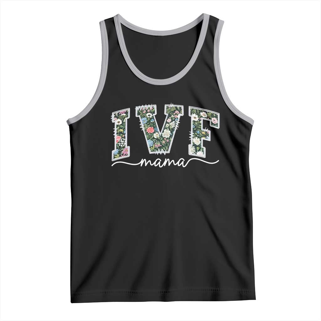 IVF Mama Tank Top Floral Mom Mothers Day - Wonder Print Shop
