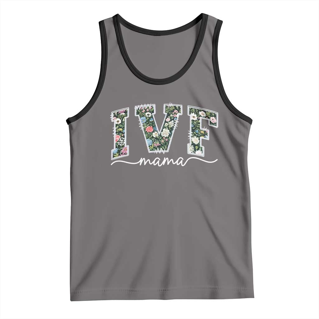 IVF Mama Tank Top Floral Mom Mothers Day - Wonder Print Shop