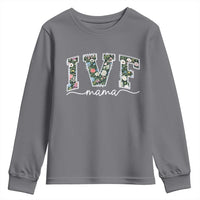 IVF Mama Youth Sweatshirt Floral Mom Mothers Day - Wonder Print Shop