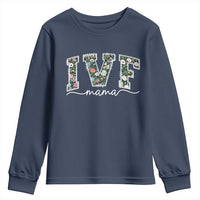 IVF Mama Youth Sweatshirt Floral Mom Mothers Day - Wonder Print Shop
