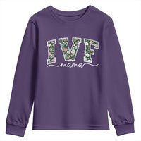 IVF Mama Youth Sweatshirt Floral Mom Mothers Day - Wonder Print Shop