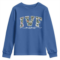 IVF Mama Youth Sweatshirt Floral Mom Mothers Day - Wonder Print Shop