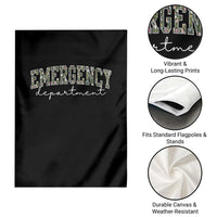 Floral Emergency Department Garden Flag ER Nurse Gift - Wonder Print Shop