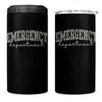 Floral Emergency Department 4 in 1 Can Cooler Tumbler ER Nurse Gift - Wonder Print Shop