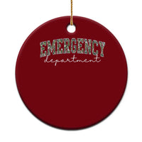 Floral Emergency Department Ceramic Ornament ER Nurse Gift - Wonder Print Shop