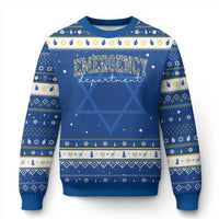 Floral Emergency Department Hanukkah Ugly Sweater ER Nurse Gift - Wonder Print Shop
