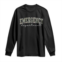 Floral Emergency Department Long Sleeve Shirt ER Nurse Gift - Wonder Print Shop
