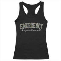 Floral Emergency Department Racerback Tank Top ER Nurse Gift - Wonder Print Shop
