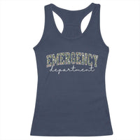 Floral Emergency Department Racerback Tank Top ER Nurse Gift - Wonder Print Shop
