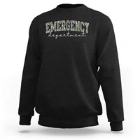 Floral Emergency Department Sweatshirt ER Nurse Gift - undefined