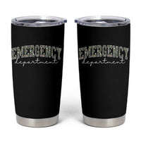 Floral Emergency Department Tumbler Cup ER Nurse Gift - Wonder Print Shop