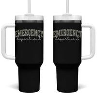 Floral Emergency Department Tumbler With Handle ER Nurse Gift - Wonder Print Shop