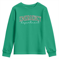 Floral Emergency Department Youth Sweatshirt ER Nurse Gift - Wonder Print Shop
