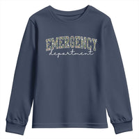 Floral Emergency Department Youth Sweatshirt ER Nurse Gift - Wonder Print Shop