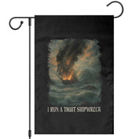 I Run a Tight Shipwreck Garden Flag Homeschool Mama Cool Mom - Wonder Print Shop