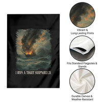 I Run a Tight Shipwreck Garden Flag Homeschool Mama Cool Mom - Wonder Print Shop
