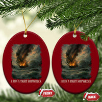 I Run a Tight Shipwreck Ceramic Ornament Homeschool Mama Cool Mom - Wonder Print Shop