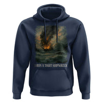 I Run a Tight Shipwreck Hoodie Homeschool Mama Cool Mom - Wonder Print Shop