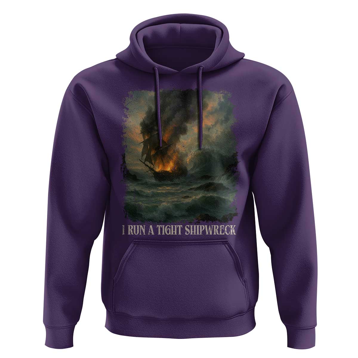I Run a Tight Shipwreck Hoodie Homeschool Mama Cool Mom - Wonder Print Shop
