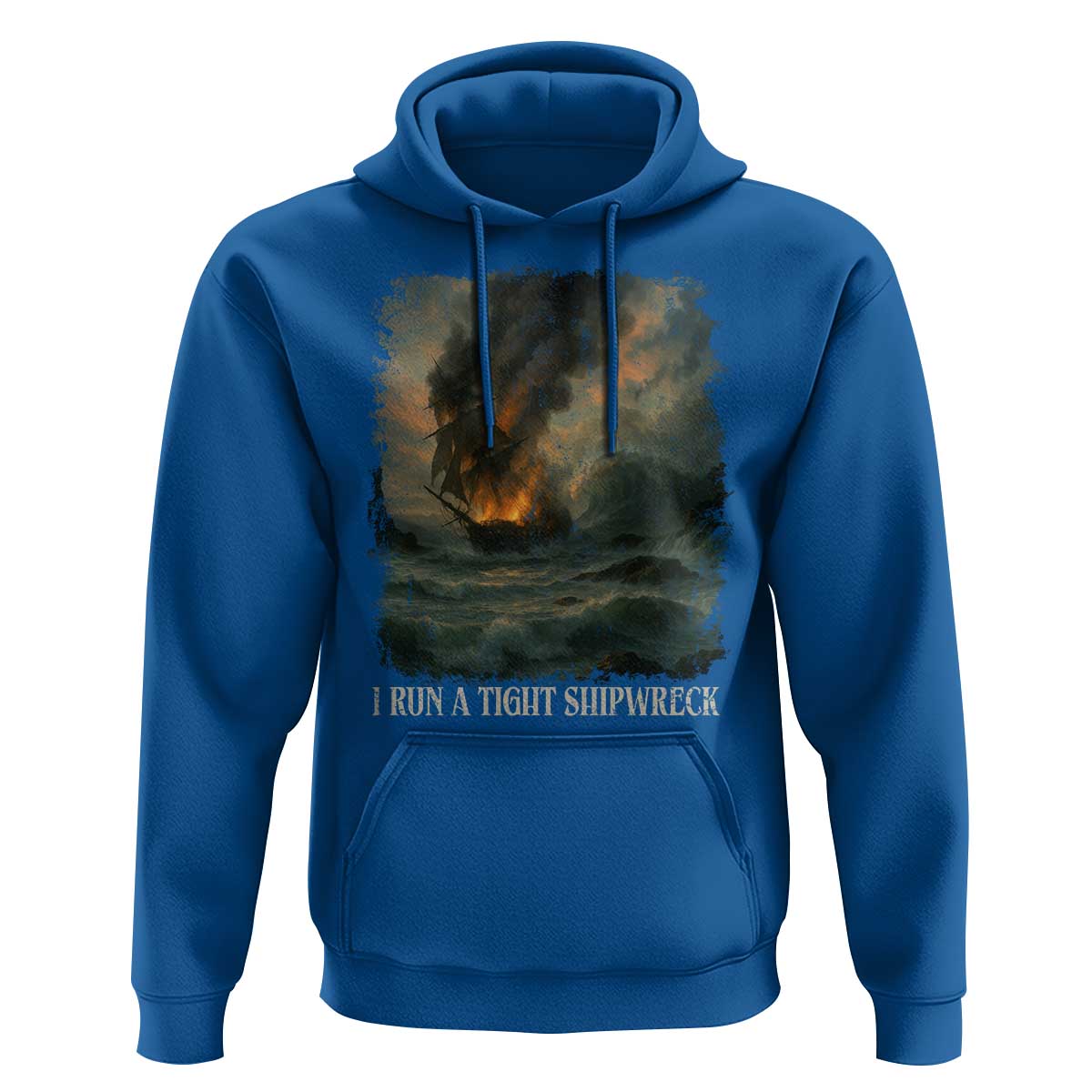 I Run a Tight Shipwreck Hoodie Homeschool Mama Cool Mom - Wonder Print Shop