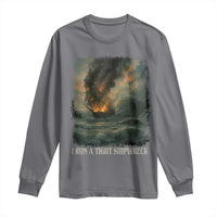 I Run a Tight Shipwreck Long Sleeve Shirt Homeschool Mama Cool Mom - Wonder Print Shop