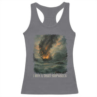 I Run a Tight Shipwreck Racerback Tank Top Homeschool Mama Cool Mom - Wonder Print Shop