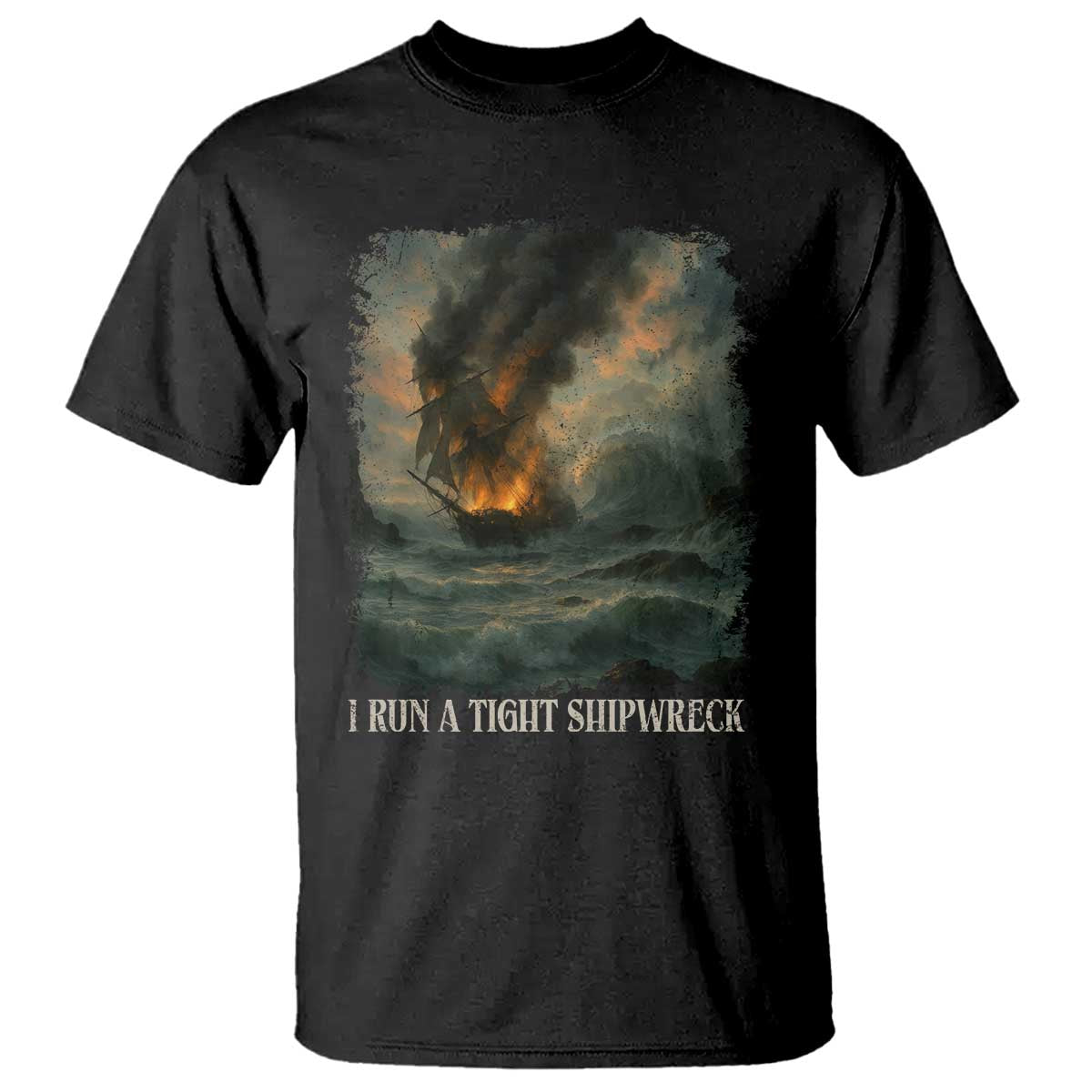 I Run a Tight Shipwreck T Shirt Homeschool Mama Cool Mom - Wonder Print Shop
