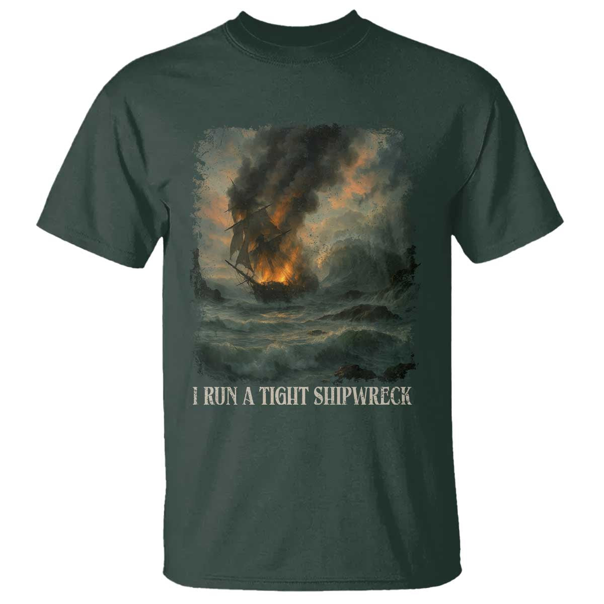 I Run a Tight Shipwreck T Shirt Homeschool Mama Cool Mom - Wonder Print Shop