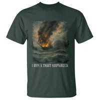 I Run a Tight Shipwreck T Shirt Homeschool Mama Cool Mom - Wonder Print Shop