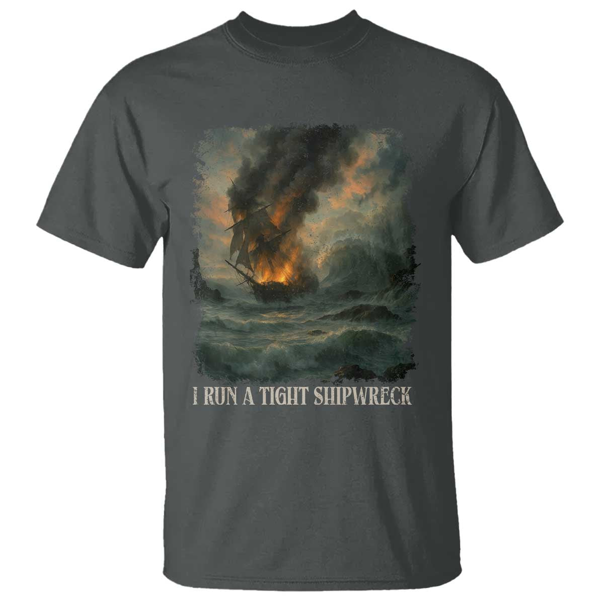 I Run a Tight Shipwreck T Shirt Homeschool Mama Cool Mom - Wonder Print Shop