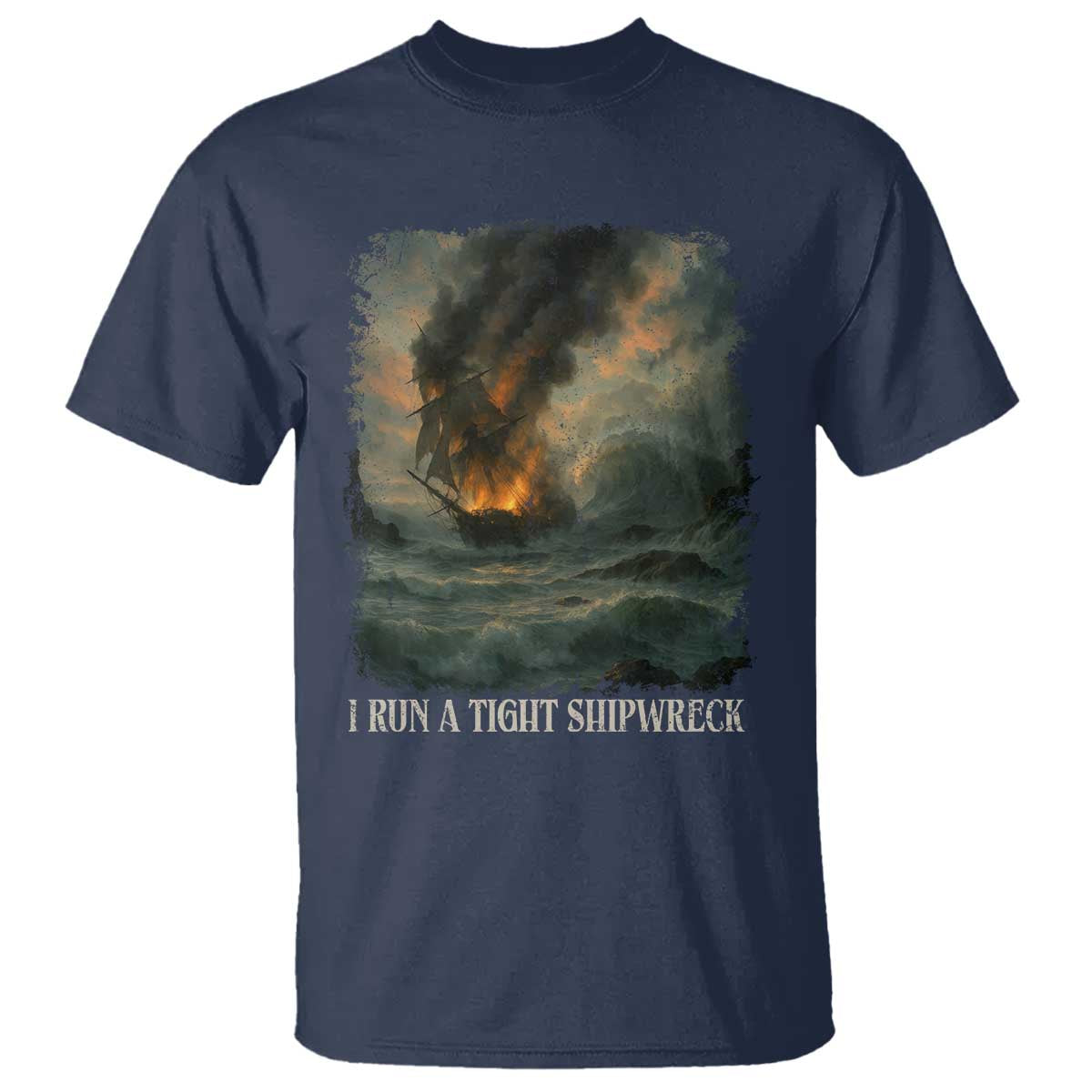 I Run a Tight Shipwreck T Shirt Homeschool Mama Cool Mom - Wonder Print Shop