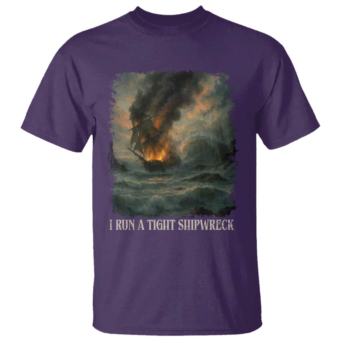 I Run a Tight Shipwreck T Shirt Homeschool Mama Cool Mom - Wonder Print Shop