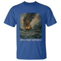 I Run a Tight Shipwreck T Shirt Homeschool Mama Cool Mom - Wonder Print Shop