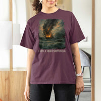 I Run a Tight Shipwreck T Shirt For Women Homeschool Mama Cool Mom - Wonder Print Shop