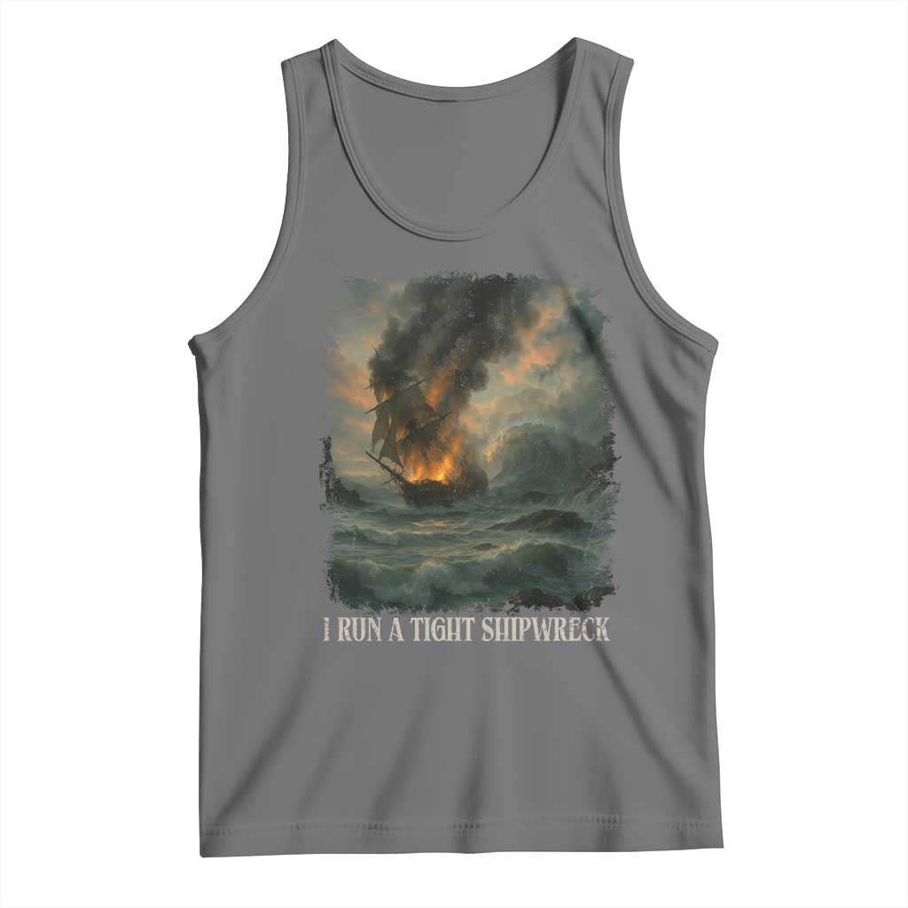 I Run a Tight Shipwreck Tank Top Homeschool Mama Cool Mom - Wonder Print Shop