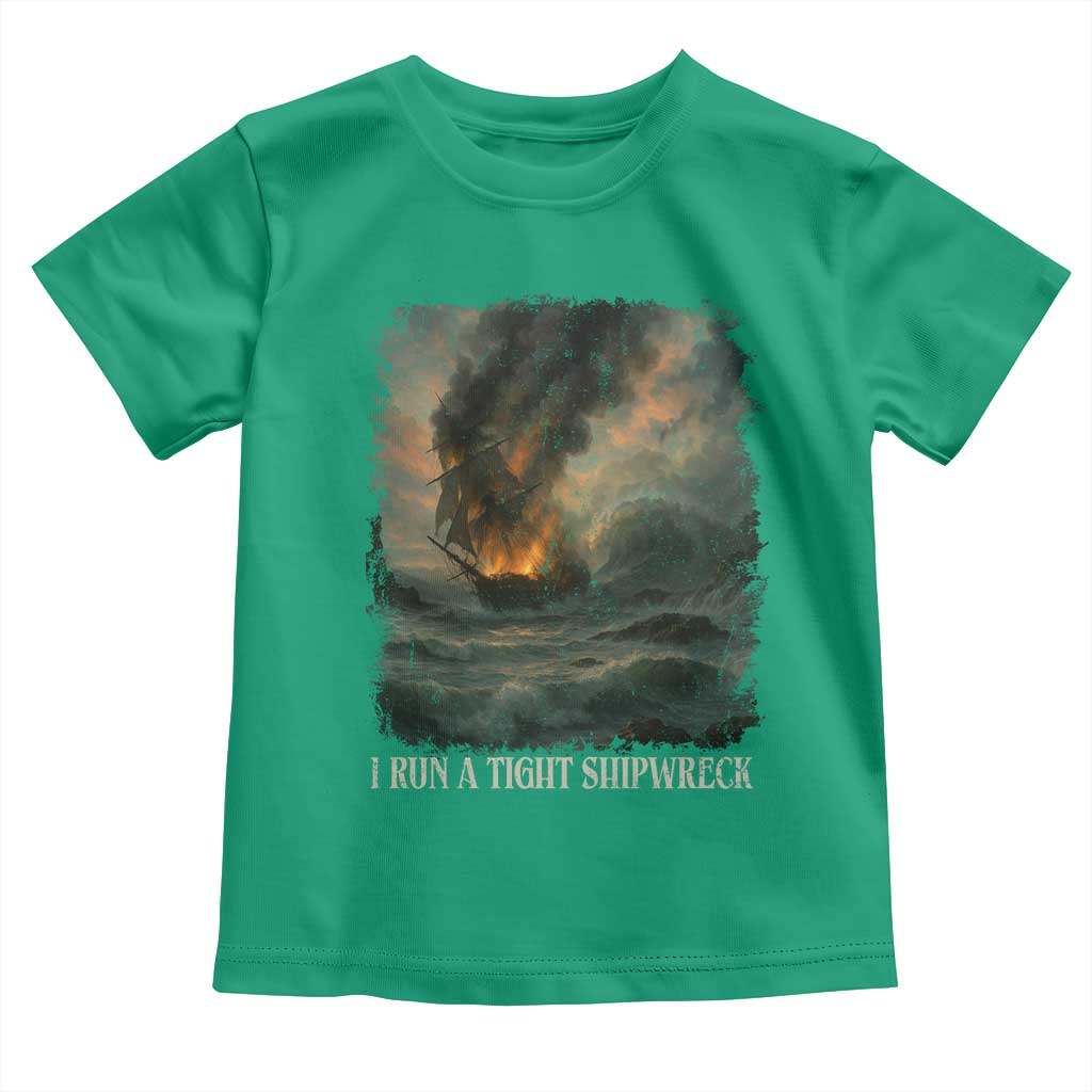 I Run a Tight Shipwreck Toddler T Shirt Homeschool Mama Cool Mom - Wonder Print Shop
