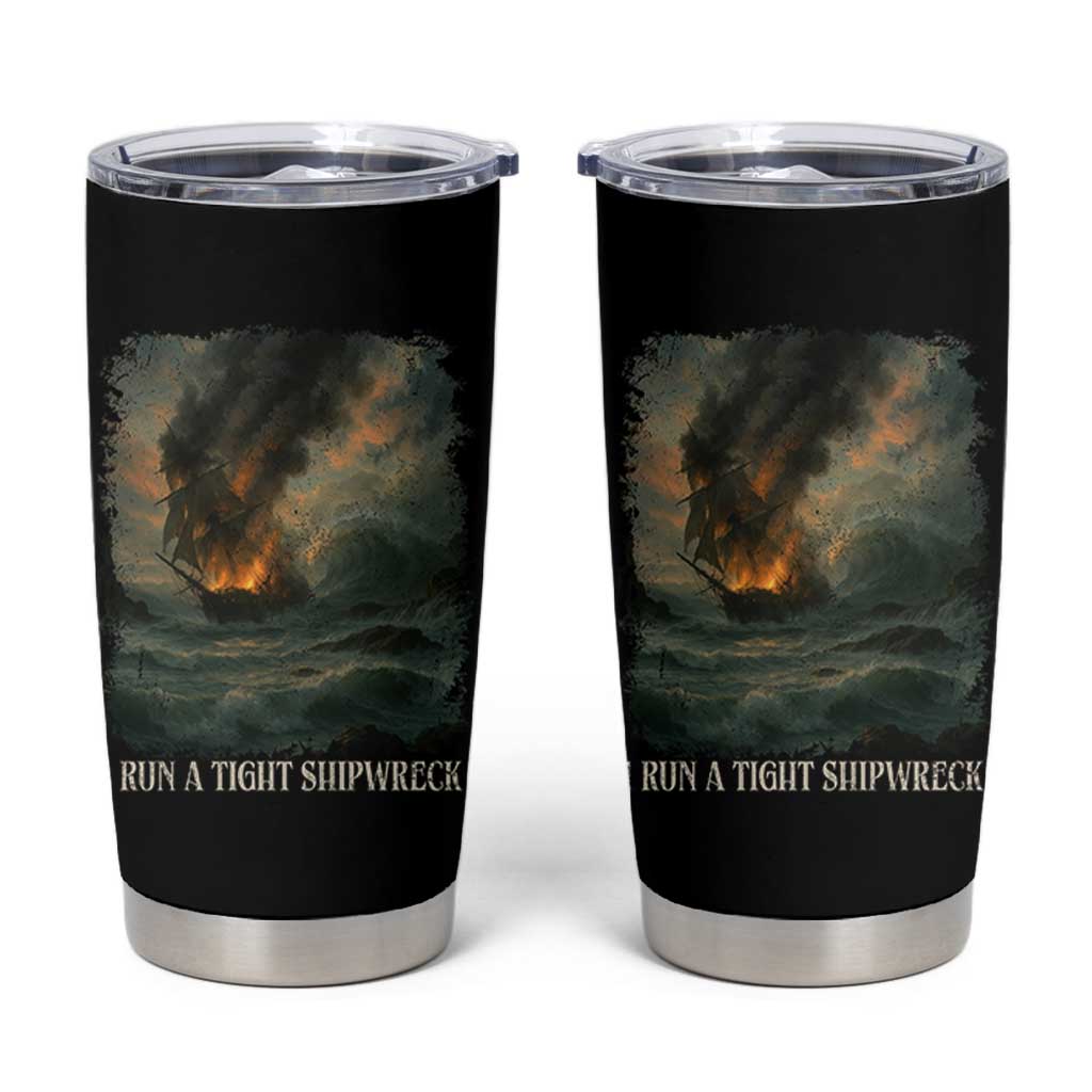I Run a Tight Shipwreck Tumbler Cup Homeschool Mama Cool Mom - Wonder Print Shop
