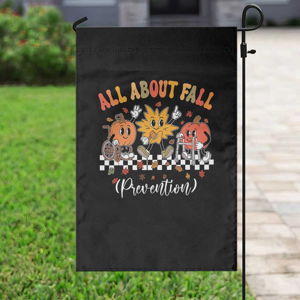 Fall Prevention Garden Flag Autumn Thanksgiving Nurse PT OT - Wonder Print Shop