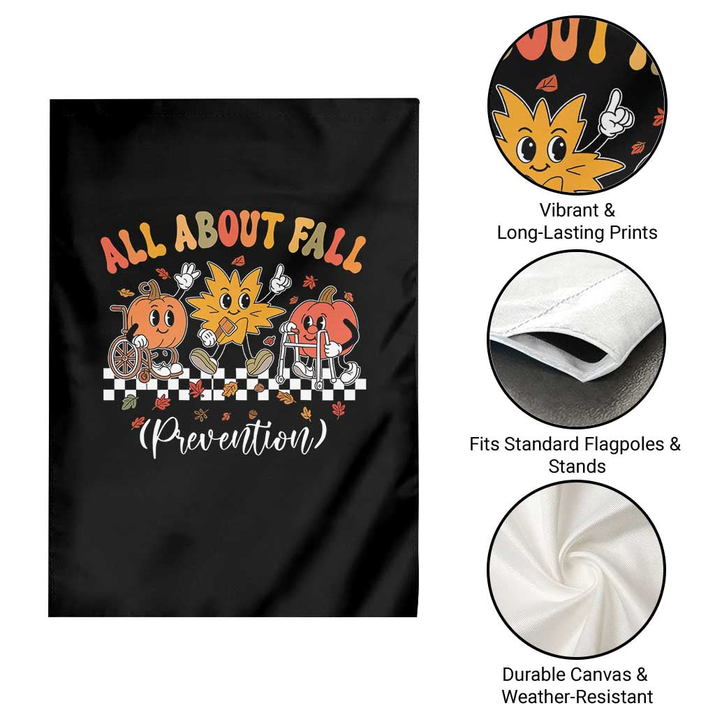Fall Prevention Garden Flag Autumn Thanksgiving Nurse PT OT - Wonder Print Shop