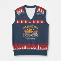 Fall Prevention V-Neck Knit Sweater Vest Autumn Thanksgiving Nurse PT OT - Wonder Print Shop