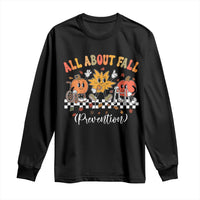Fall Prevention Long Sleeve Shirt Autumn Thanksgiving Nurse PT OT - Wonder Print Shop