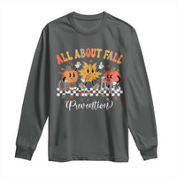Fall Prevention Long Sleeve Shirt Autumn Thanksgiving Nurse PT OT - Wonder Print Shop