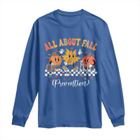 Fall Prevention Long Sleeve Shirt Autumn Thanksgiving Nurse PT OT - Wonder Print Shop