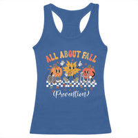 Fall Prevention Racerback Tank Top Autumn Thanksgiving Nurse PT OT - Wonder Print Shop